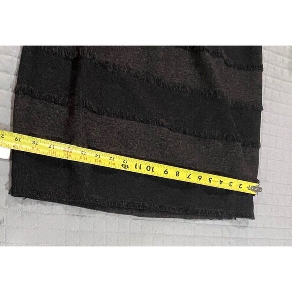 Nanette Lepore Designer Catch Me Cap Sleeve Gray Brown Black Dress Size 6 Career - Picture 13 of 14